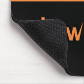 Tapis De Souris Halloween Batty Mousepad, Orange (Coin)