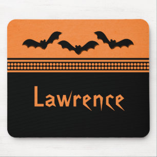 Tapis De Souris Halloween Batty Mousepad, Orange