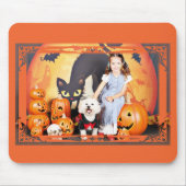 Tapis De Souris Halloween - Bichon Frise - Andi (Devant)