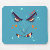 Tapis de souris Halloween Blue Grumpy Vampire (Devant)