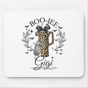 Tapis De Souris Halloween Boo Jee Gigi Hand Skeleton drôle Éffraya