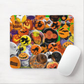 Tapis De Souris Halloween boutonne Mousepad (Avec souris)