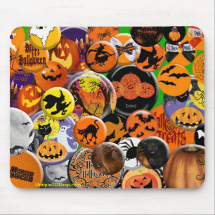 Tapis De Souris Halloween boutonne Mousepad