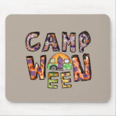 Tapis De Souris Halloween Camping | Jeu de mots (Devant)