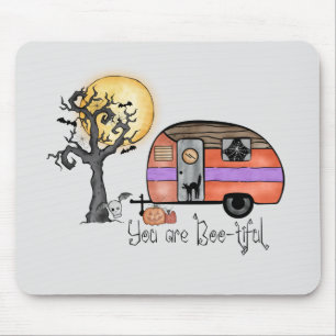 Tapis De Souris Halloween Camping Vous êtes indigne