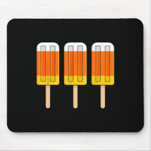 Tapis De Souris Halloween Candy Corn Fun Glace Crème Popsicles