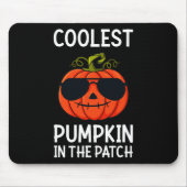 Tapis De Souris Halloween Citrouille Le Plus Coolest Dans Le Patch (Devant)