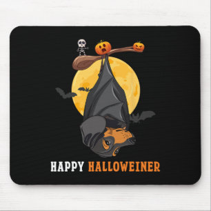 Tapis De Souris Halloween citrouille Pour Les Femmes & Bat Sau