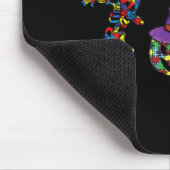 Tapis De Souris Halloween costume Autism Awareness Pumkin Witch P (Coin)