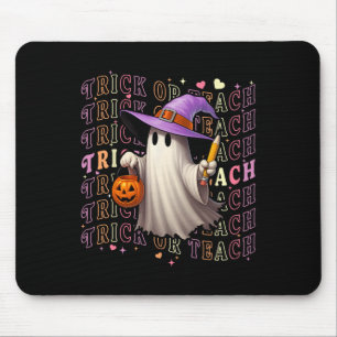Tapis De Souris Halloween Costume Fantôme Éffrayant Enseignant Pou