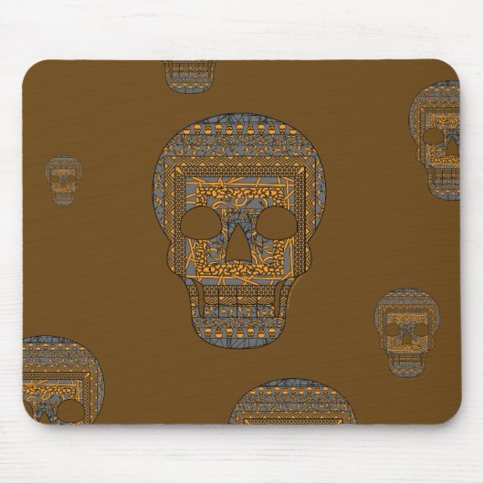 Tapis De Souris Halloween Crâne Mousepad (Devant)