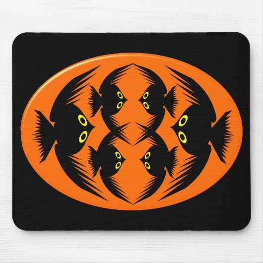 Tapis De Souris Halloween Crows Mousepad (Devant)