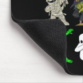 Tapis De Souris Halloween Dabbing Vampire Sorcière Et Monsters Gar (Coin)