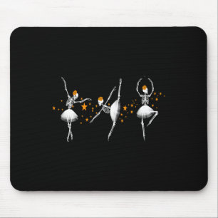 Tapis De Souris Halloween Danser Squelette Llerina Llet Femmes Fil