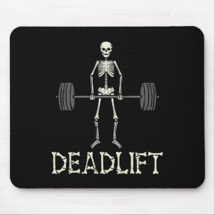 Tapis De Souris Halloween Deadlift Skeleton Gym Costume Me