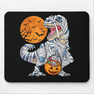 Tapis De Souris Halloween Dinosaur T rex Citrouille maman