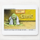 Tapis De Souris Halloween : Dr Leech Has No Clients Funny Toxits (Devant)