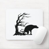 Tapis De Souris Halloween effrayant Pooping Chien (Avec souris)