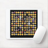 Tapis De Souris halloween emoji (Avec souris)