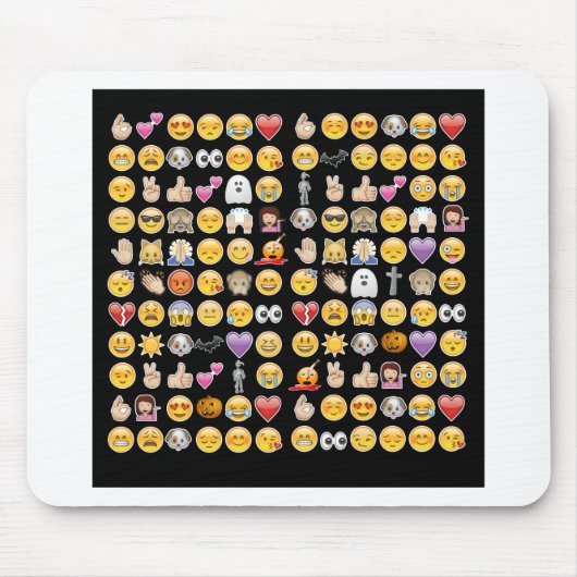 Tapis De Souris halloween emoji (Devant)