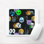 Tapis De Souris halloween emojis (Avec souris)