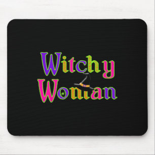 Tapis De Souris Halloween Fun Witch Witchy Woman Trick Treat