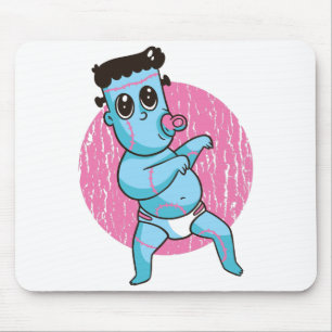 Tapis De Souris Halloween Funny Zombie Monster - Baby Frankenstein
