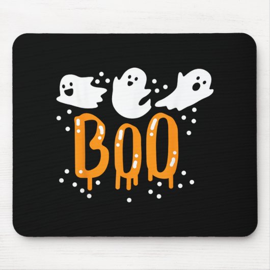 Tapis De Souris Halloween Ghost Boo Cute (Devant)