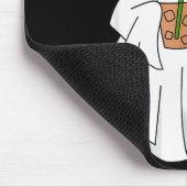 Tapis De Souris Halloween Ghost Drinking Coffee Ghost Ice Coffee M (Coin)