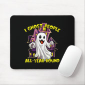 Tapis De Souris Halloween Ghost Personnes Toute L'Année Funny Gous (Avec souris)