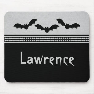 Tapis De Souris Halloween gras, Mousepad, gris clair