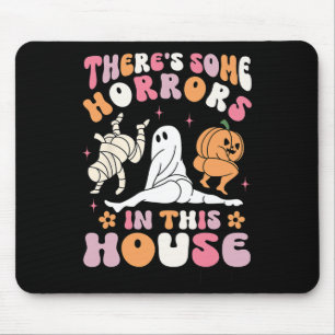 Tapis De Souris Halloween Il y a des horreurs dans cette maison fa