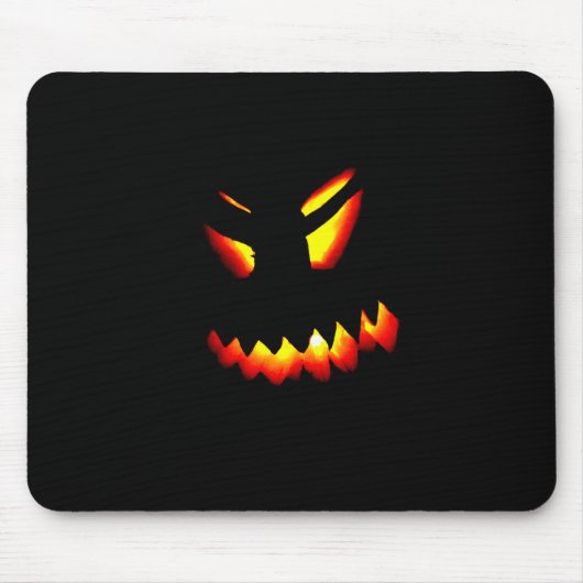 Tapis De Souris Halloween Jack-O-Lantern Face Mousepad (Devant)