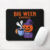 Tapis De Souris Halloween Jack-o-lanterne Big Ween Energy for Coff (Avec souris)