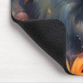 Tapis De Souris Halloween Keeshonté avec la peur Citrouille (Coin)