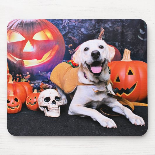 Tapis De Souris Halloween - Labrador - Macy (Devant)