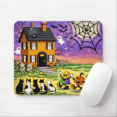 Tapis de souris Halloween Maison Hantée (Avec souris)
