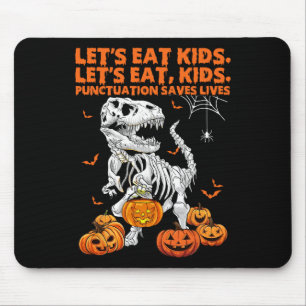 Tapis De Souris Halloween Mangeons Des Enfants La Ponctuation Sauv