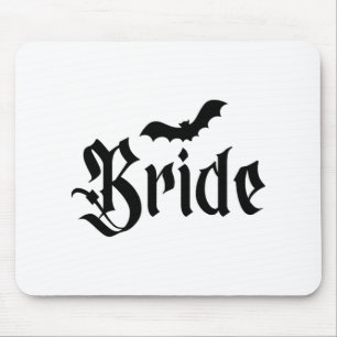 Tapis De Souris Halloween Mariage Éffrayant mariée mariée Couple M