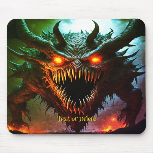 Tapis de souris Halloween Monstre Géant (Devant)