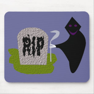 Tapis de souris Halloween Mort dans le cimetière