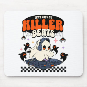 Tapis De Souris Halloween Music Dj Hip-hop Rap Tourne-disque, Part