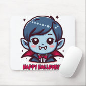 Tapis De Souris Halloween - Petit vampire mignon (Avec souris)