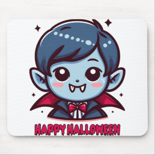 Tapis De Souris Halloween - Petit vampire mignon