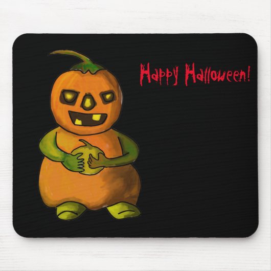 Tapis De Souris Halloween Pumpkinman (Devant)