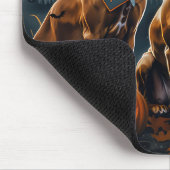 Tapis De Souris Halloween Rhodesian Ridgeback Éffrayant (Coin)