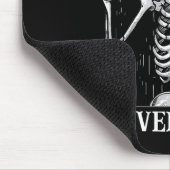 Tapis De Souris Halloween Shaka Hand Sign Never Better Skeleton Fu (Coin)