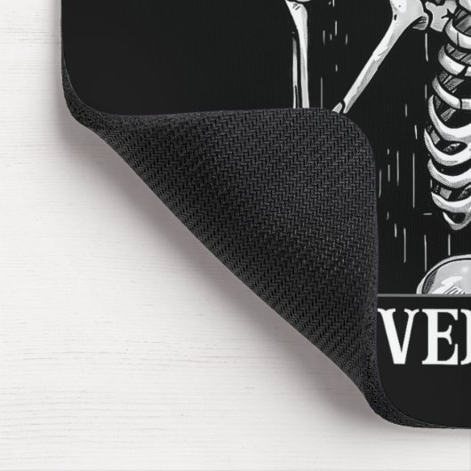 Tapis De Souris Halloween Shaka Hand Sign Never Better Skeleton Fu (Coin)