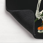 Tapis De Souris Halloween Skeleton Ice Hockey Costume Funny Men Bo (Coin)