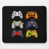 Tapis De Souris Halloween Skeleton Zombie Gaming Controllers  (Devant)